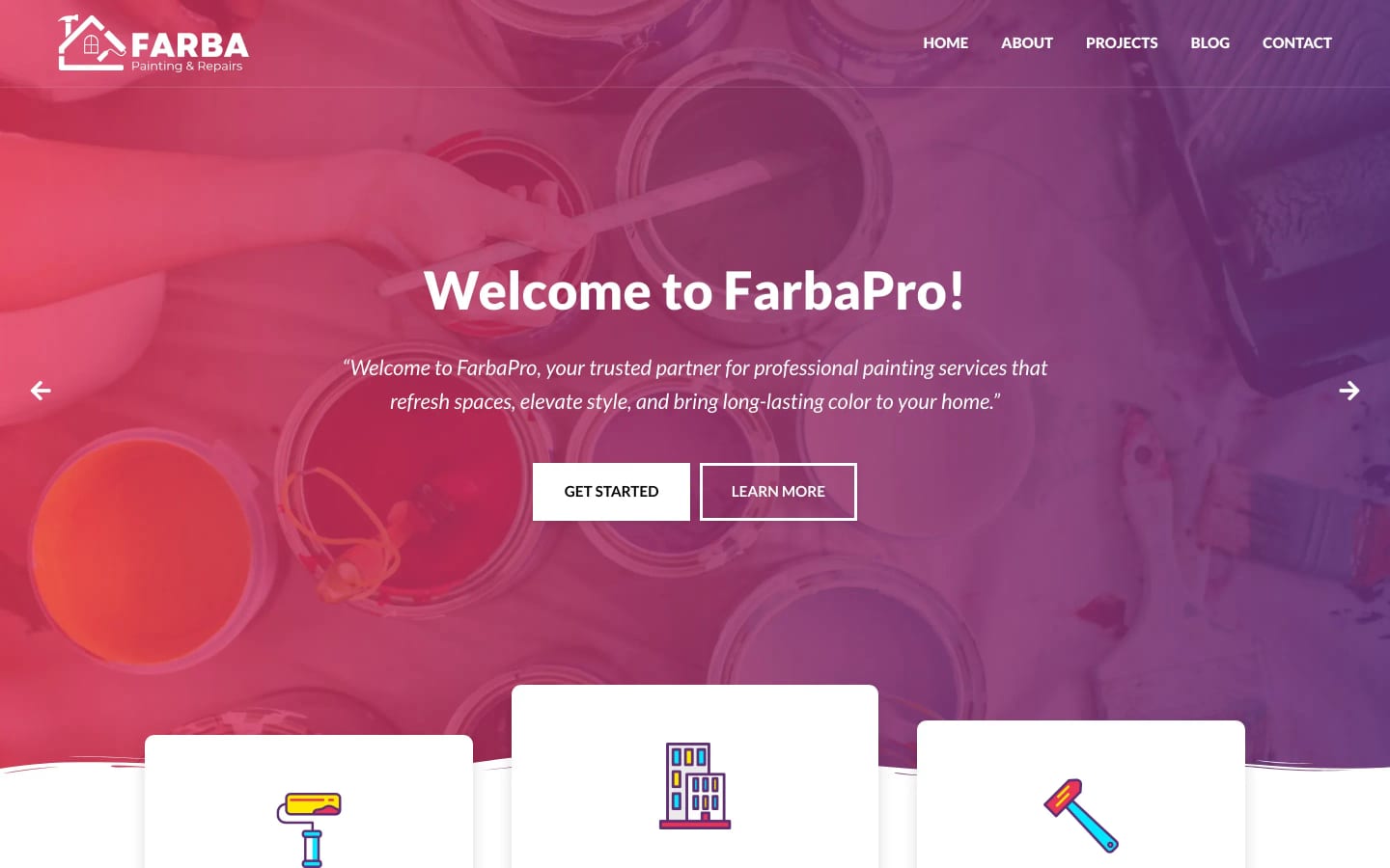 FarbaPro — professional painting company site